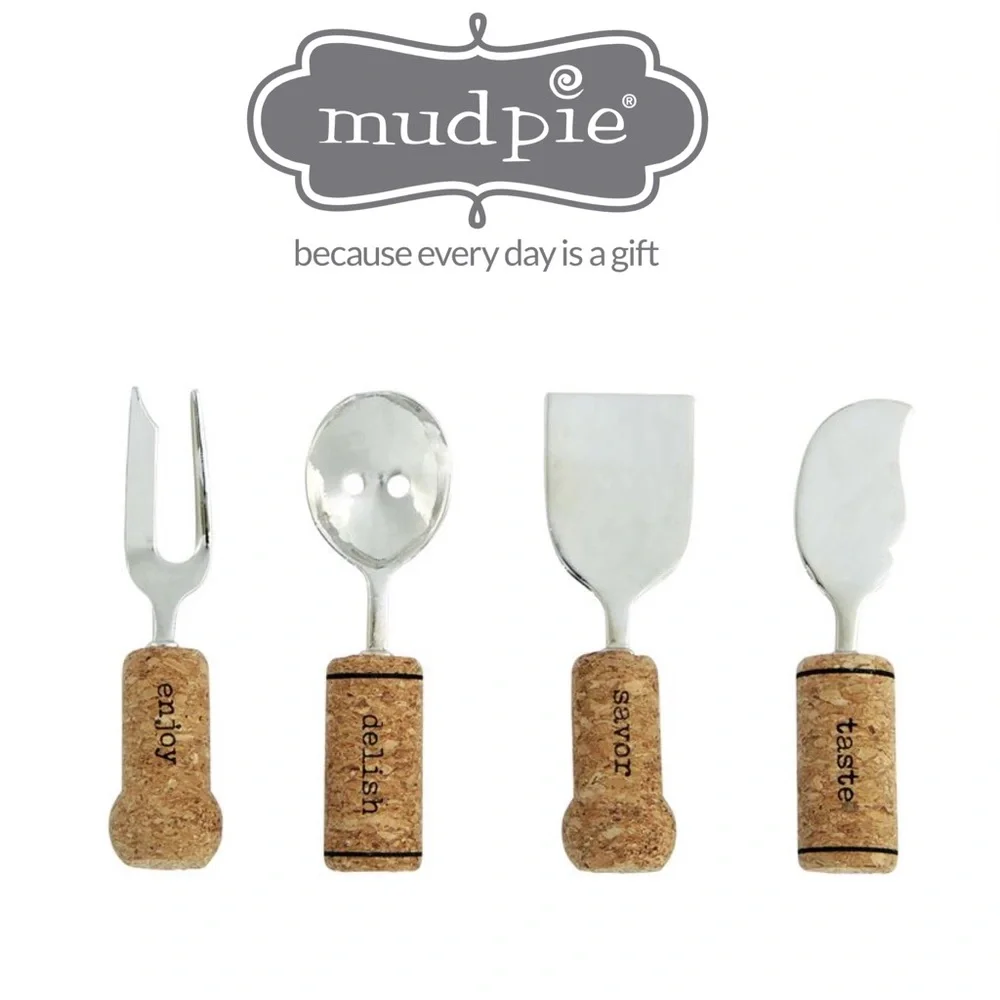 Mud Pie Cork Serving Utensils